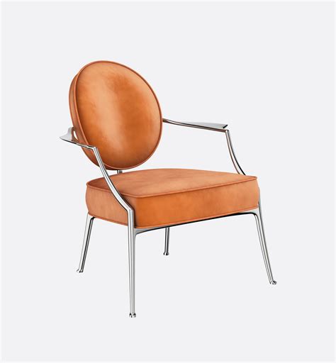 Fauteuil Monsieur Dior DIOR by STARCK, aluminium et coton 